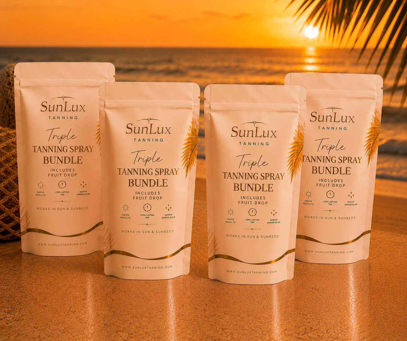 4X triple tanning spray bundle